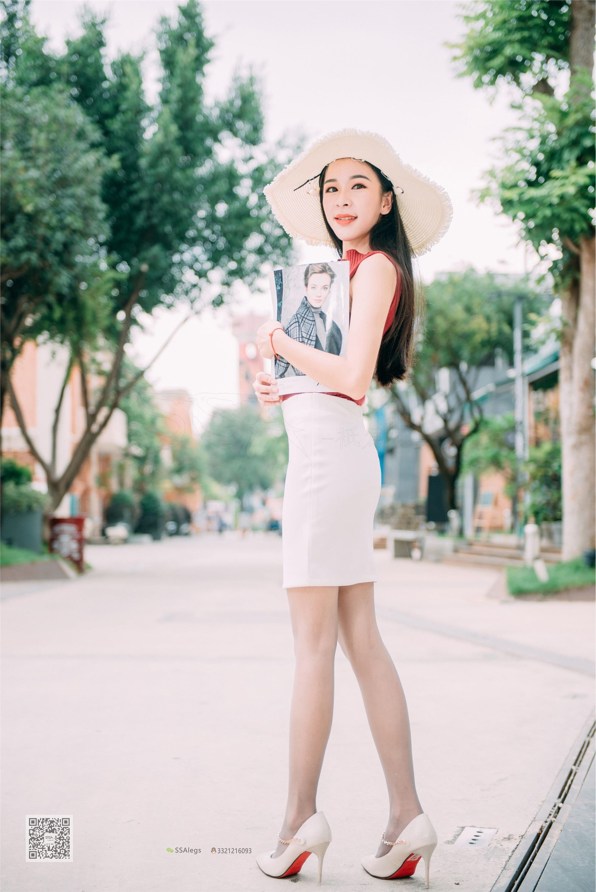 SSA丝社 NO.007 nono 街拍灰丝特辑